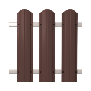 Штакетник круглый SOKROF 8017 Texture двс*107*