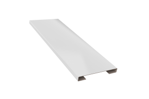Планка стыковочная простая (эко-брус, софит) RAL 9003 Стандарт 60*3000