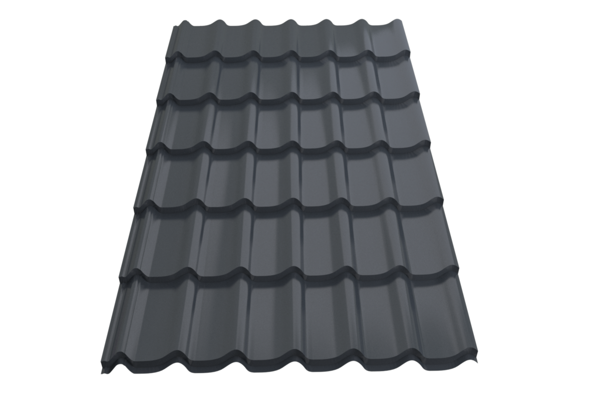 Профиль металлический типа "Монтеррей"-21 RAL 7024 (Стандарт)*1190* 