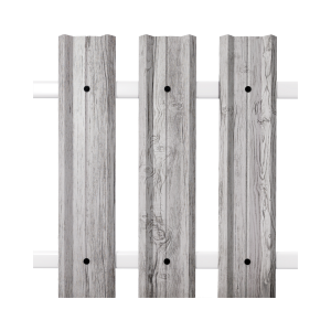 Штакетник М-Профиль широкий прямой SOKROF принт Светлая береза 3D*104*