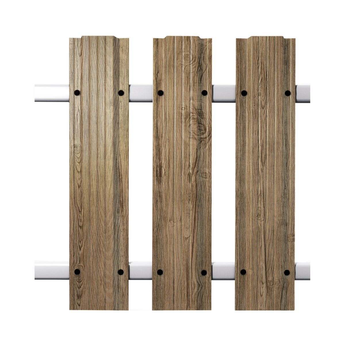 Штакетник Кантри прямой SOKROF принт Темная вишня 3D*121*