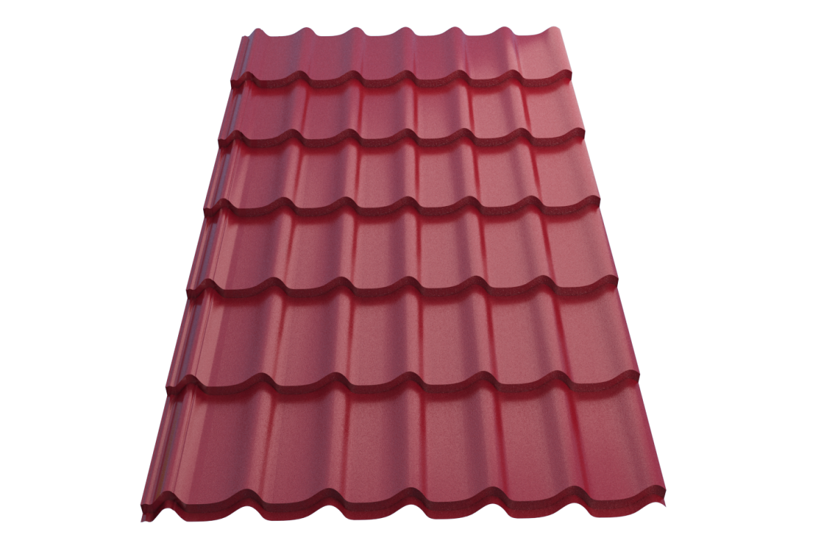 Профиль металлический типа "Монтеррей"-21 RAL 3005 0,5 Texture*1190*