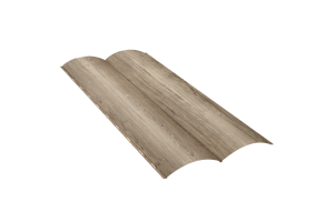 Сайдинг металлический Блок-Хаус PRINT Темная вишня 3D