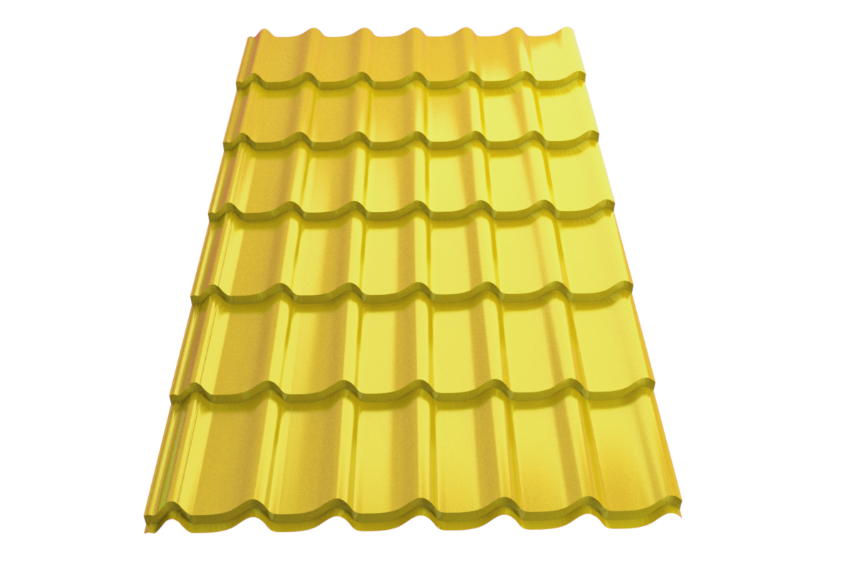 Профиль металлический типа "Монтеррей"-21 RAL 1018 (Стандарт) *1190* 