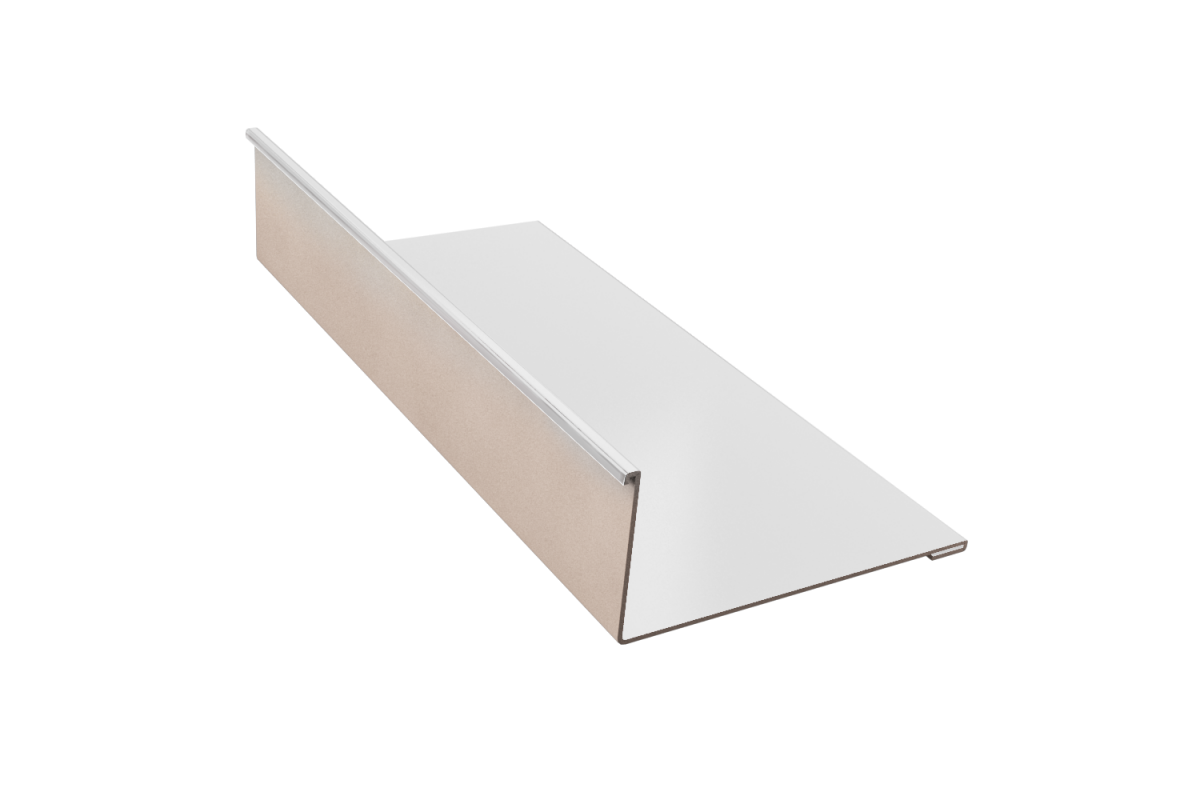 Планка примыкания RAL 9003 Стандарт 140*100*2000