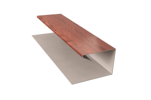 Планка завершающая П-образная PRINT Светл дерево ДУБ 3D 0,5 45*20*30*13*3000