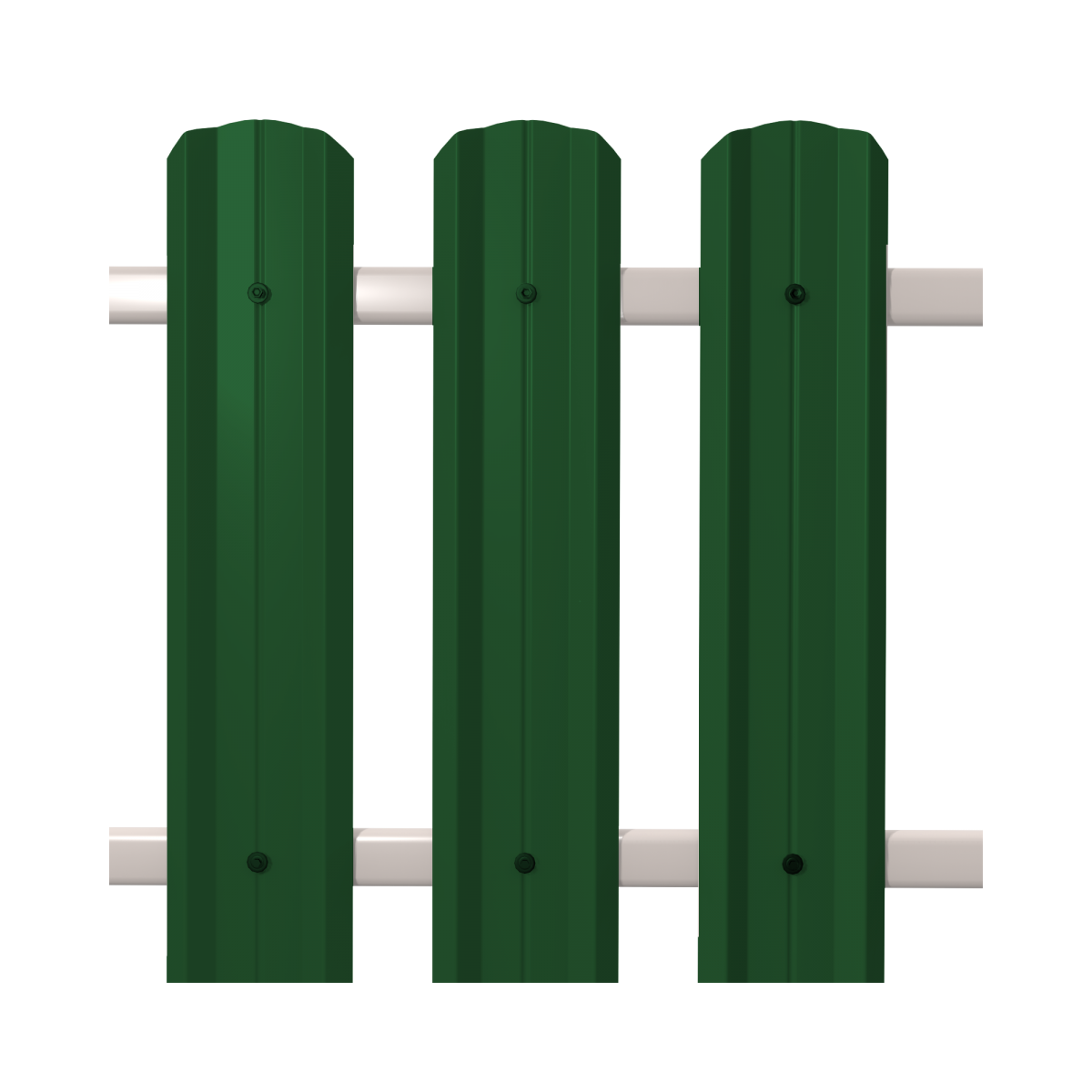 Штакетник М-Профиль широкий фигурный  0,5 6002*104*