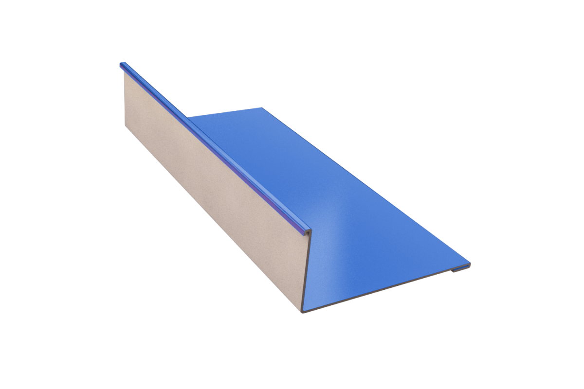 Планка примыкания RAL 5002 Стандарт 140*100*2000