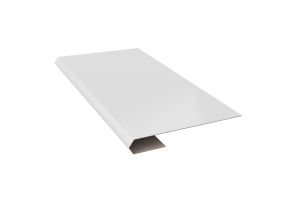 Планка завершающая простая RAL 9003 Стандарт 65*13*3000