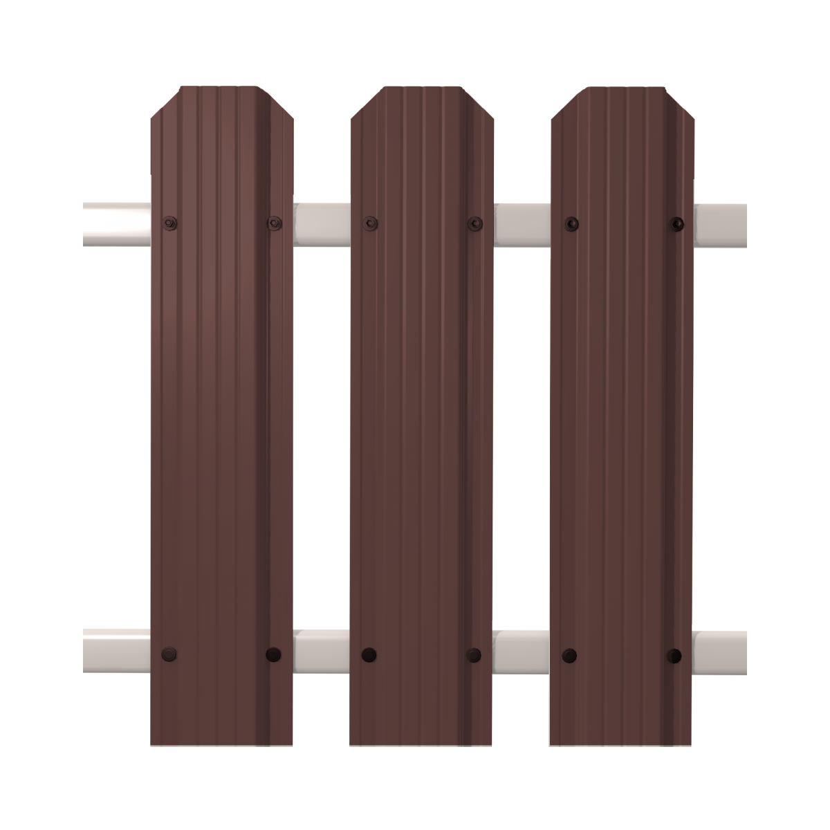 Штакетник Кантри фигурный SOKROF 0,5 8017 Textur*121*