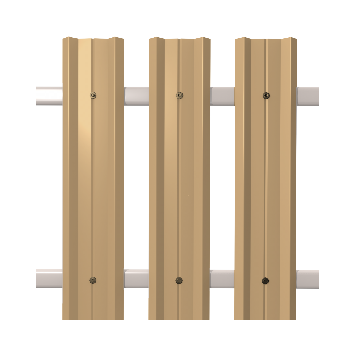 Штакетник М-Профиль широкий прямой SOKROF (Стандарт) 1014*104*
