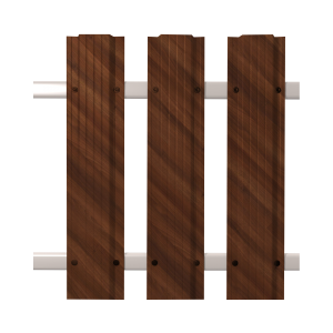 Штакетник Кантри прямой SOKROF принт Светлое дерево, ДУБ 3D*121* двухсторонний