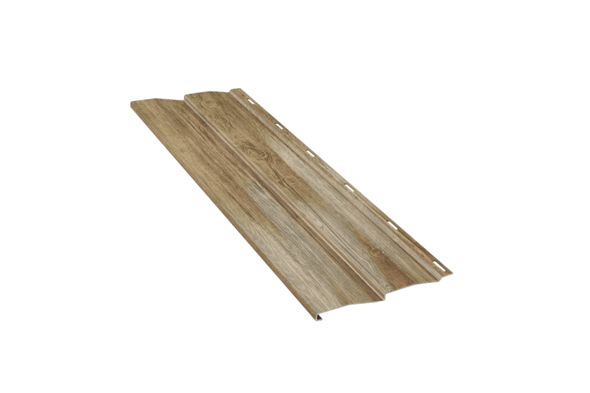 Сайдинг металлический Корабельная доска PRINT Темная вишня 3D