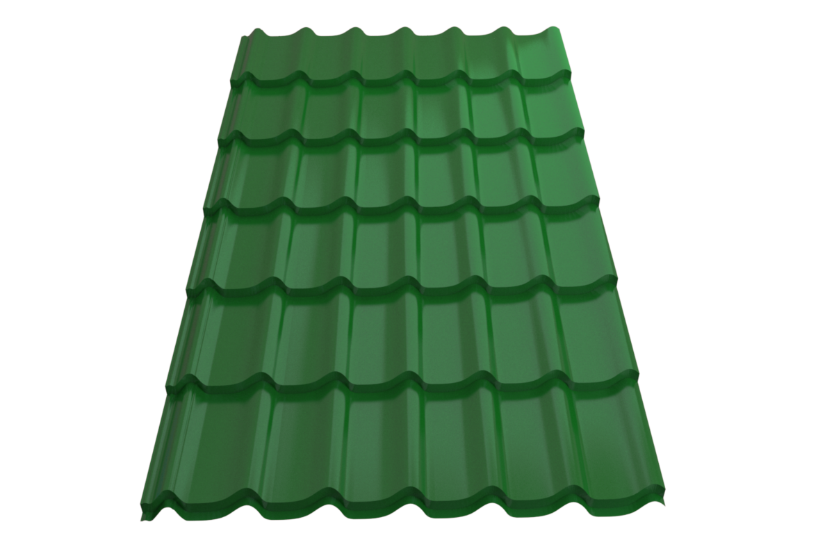 Профиль металлический типа "Монтеррей"-21 RAL 6002 (Стандарт)*1190* 