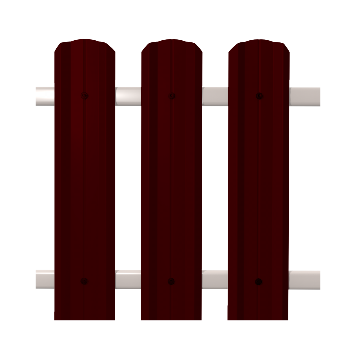 Штакетник М-Профиль широкий фигурный SOKROF (Стандарт) 8017*104*