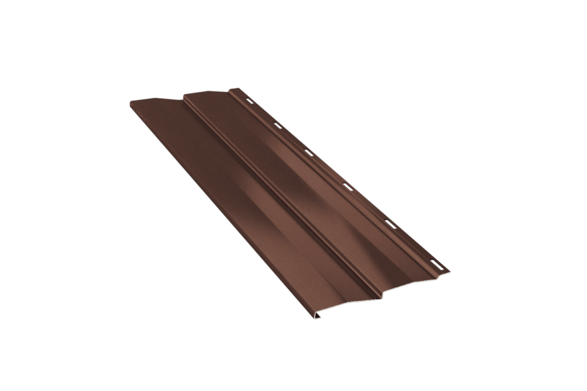 Сайдинг металлический Корабельная доска RAL 8017 (Sokrof Базальт 0,5+)