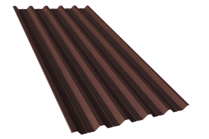 Профнастил RAL 8017 НС 44А Sokrof Титан 0,5+*1000*