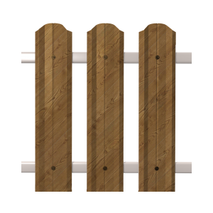 Штакетник М-Профиль SOKROF принт светлое дерево, Орех 3D*74*