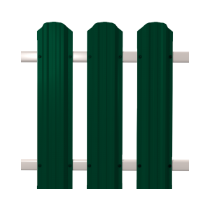 Евроштакетник SOKROF (Стандарт) 6005 двухсторонний*103*