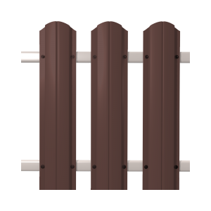 Штакетник круглый SOKROF 0,5 8017 Textur*107*