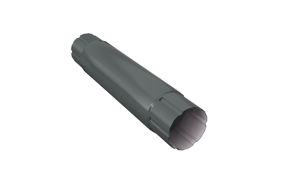 Труба соединительная 1000 ф90мм RAL 7024 SOKROF