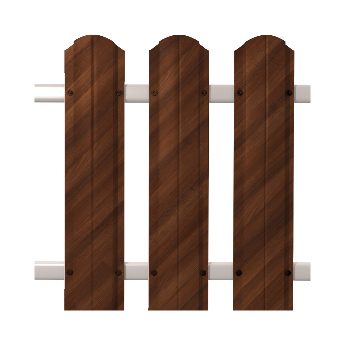 Штакетник круглый SOKROF принт светлое дерево, ДУБ 3D*107* двухсторонний