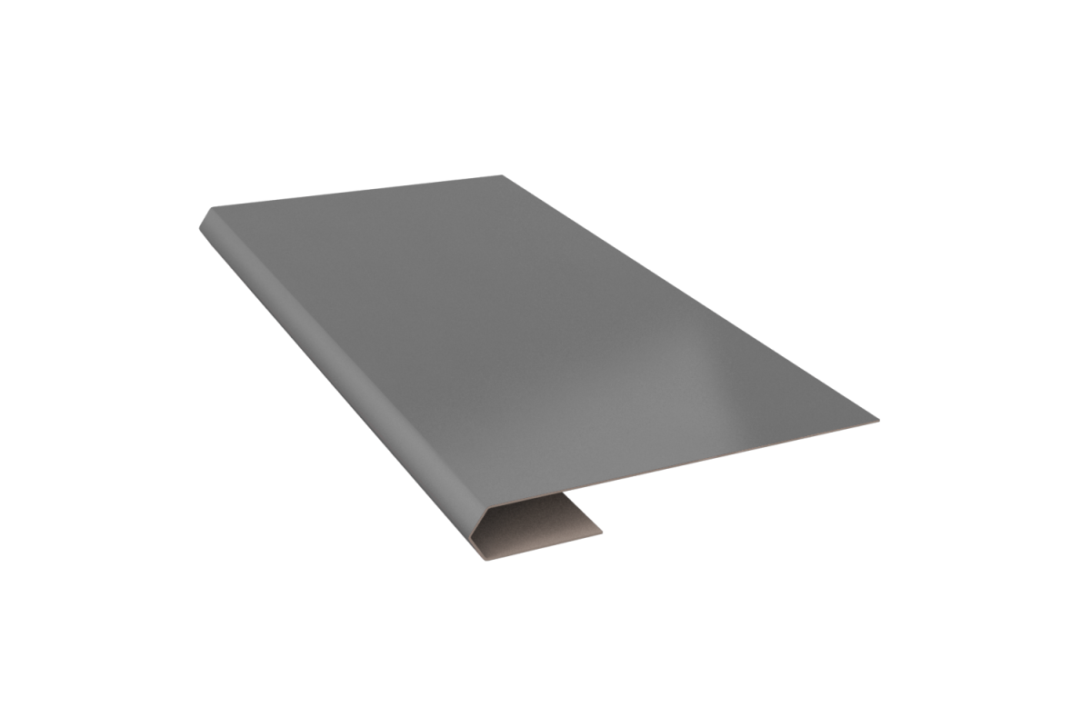 Планка завершающая простая RAL 7024 Стандарт 65*13*3000