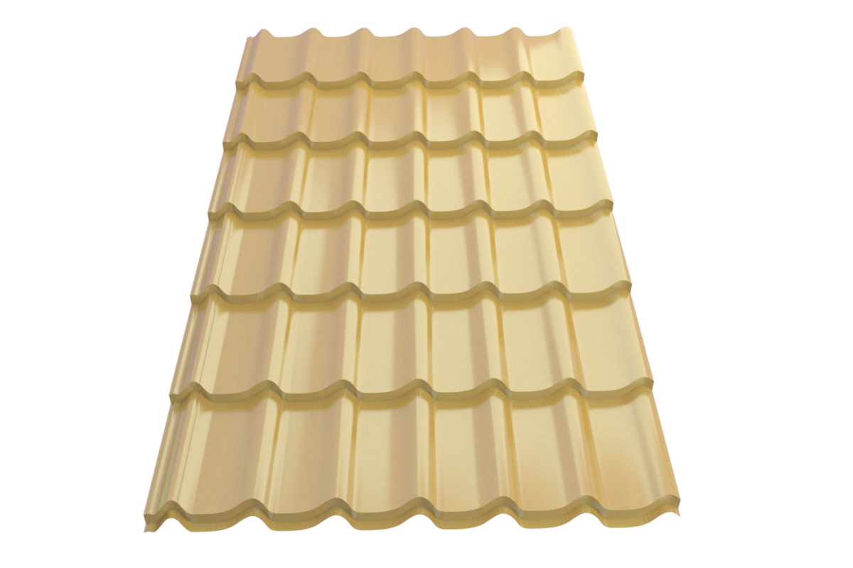 Профиль металлический типа "Монтеррей"-21 RAL 1014 (Стандарт)*1190* 