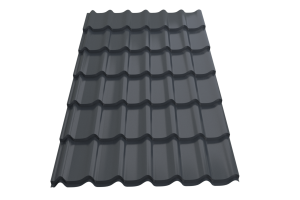 Профиль металлический типа "Монтеррей"-21 RAL 7024 0,5 Texture*1190*