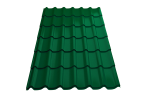 Профиль металлический типа "Монтеррей"-15 RAL 6005 0,5*1190*