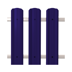 Штакетник М-Профиль широкий фигурный SOKROF (Стандарт) 5002*104*