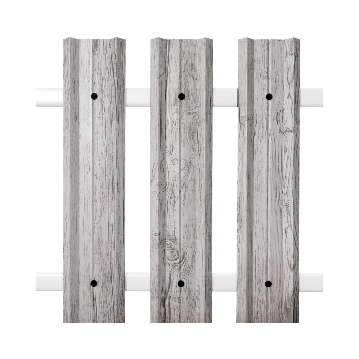 Штакетник М-Профиль широкий прямой SOKROF принт Светлая береза 3D*104*