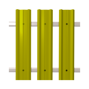 Штакетник М-Профиль широкий прямой SOKROF (Стандарт) 1018*104*