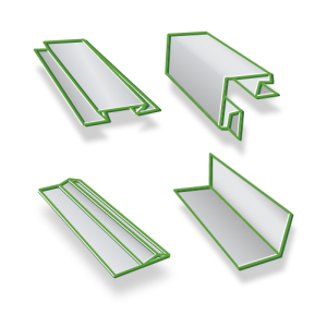 Доборные элементы сайдинга Эко-Брус и Софит