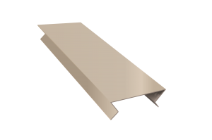 Планка угла внешнего составная нижняя (эко-брус, софит) RAL 1014 Стандарт 20*20*65*20*20*3000