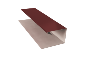 Планка завершающая П-образная RAL 8017 Стандарт 45*20*30*13*3000