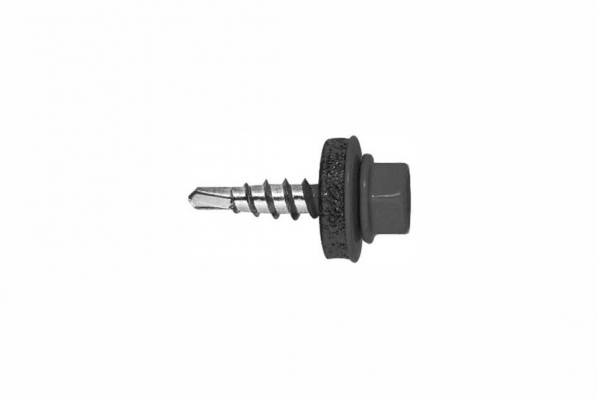 Саморез кров. 5,5х19 RAL 7024 (упаковка250 шт)