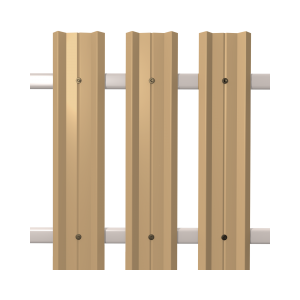 Штакетник М-Профиль широкий прямой SOKROF (Стандарт) 1014*104*