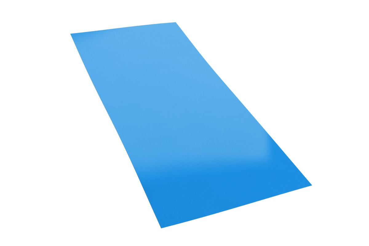 Лист RAL 5005 в пленке 0,5*1250*