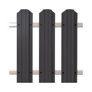 Евроштакетник SOKROF (Стандарт) Premium 7024*118* двухсторонний