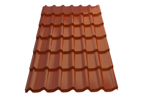 Профиль металлический типа "Монтеррей"-15 RAL 8004 0,5*1190*